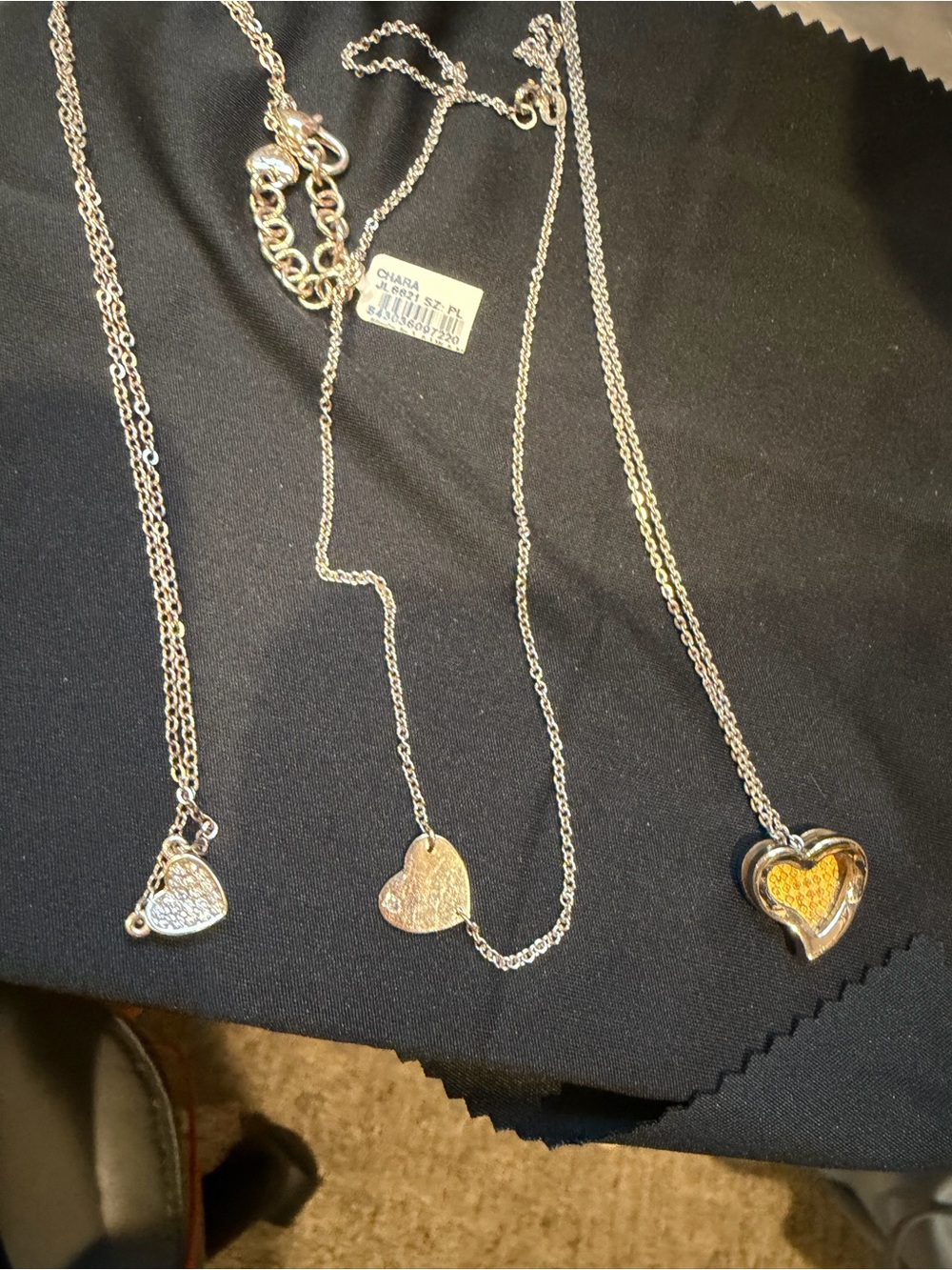 Brighton  Heart Pendant Necklace nwt 2 bonus hearts for FREE - Picture 3 of 6